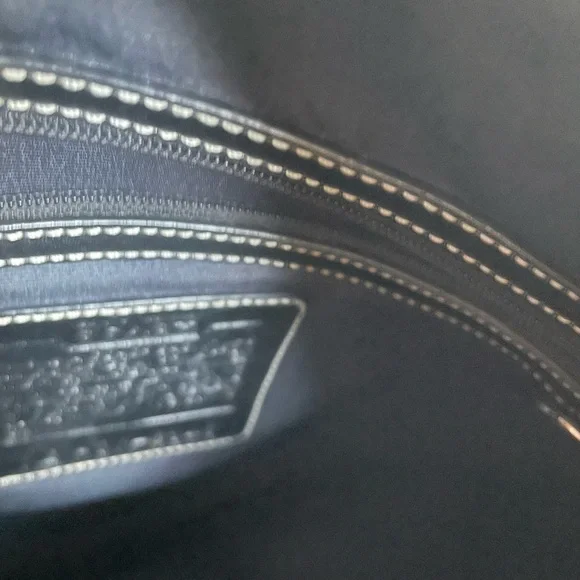 Coach Black Signature Jacquard Hobo Shoulder Bag - Picture 6 of 6